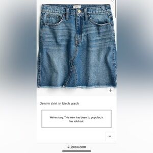 JCrew mini skirt gently used. Sold out now online.